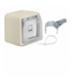 W.1 Gniazdo UAE 8 RJ45 kat.6 z pokrywą, kompletne, IP55, biały Berker 14093502