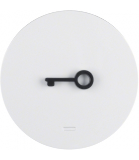 R.1/R.3 Klawisz z soczewką i wypukłym symbolem "drzwi" biały, połysk Berker 16512069