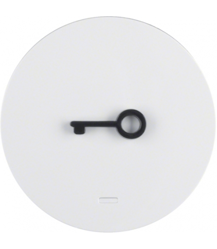R.1/R.3 Klawisz z soczewką i wypukłym symbolem "drzwi" biały, połysk Berker 16512069