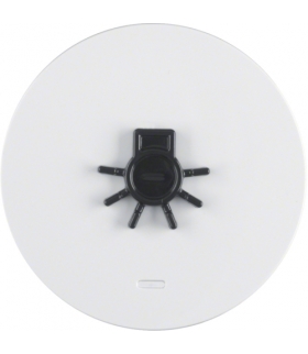 R.1/R.3 Klawisz z soczewką i wypukłym symbolem "światło" biały, połysk Berker 16512049