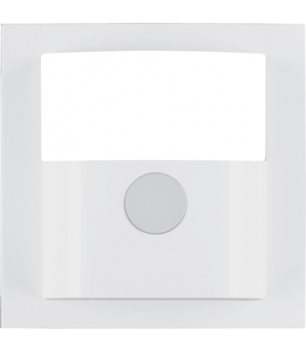 B.Kwadrat Płytka czołowa do kompaktowego czujnika ruchu, biały, połysk Berker 11908989