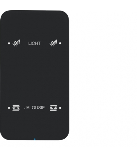 R.1 Sensor dotykowy 2-krotny konfigurowalny, szkło, czarny