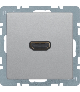 Q.x Gniazdo HDMI, alu aksamit, lakierowany Berker 3315426084