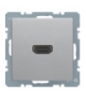 Q.x Gniazdo HDMI, alu aksamit, lakierowany Berker 3315426084
