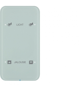 R.1 Sensor dotykowy 2-krotny konfigurowalny, szkło, biały