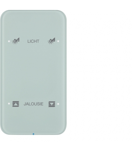 R.1 Sensor dotykowy 2-krotny konfigurowalny, szkło, biały