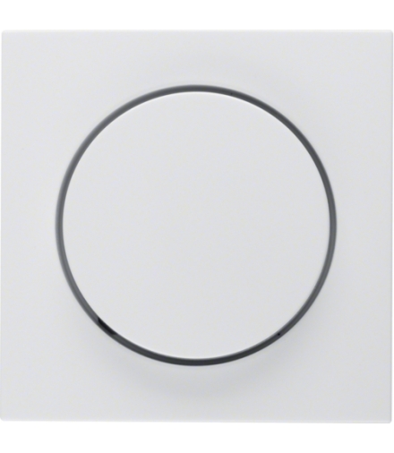 B.Kwadrat Płytka czołowa z pokrętłem regulacyjnym do ściemniacza obrotowego, biały, połysk Berker 5311378989