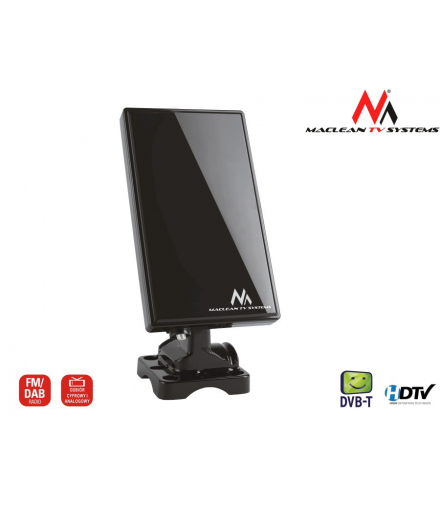 Antena TV DVB-T wew-zew MCTV-970 Black Maclean CEN-28133