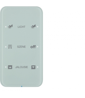 R.1 Sensor dotykowy 3-krotny konfigurowalny, szkło, biały