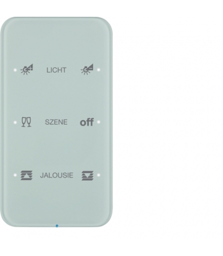 R.1 Sensor dotykowy 3-krotny konfigurowalny, szkło, biały