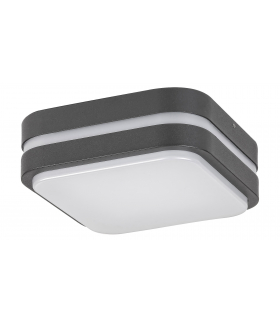 Plafon Hamburg LED 10W kwadrat 4000K antracyt biały Rabalux 8849