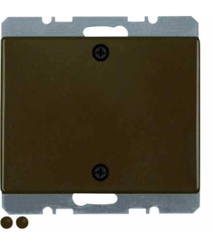 Arsys Zaślepka z elementem centralnym i mocowaniem na śruby, brązowy Berker 10450101