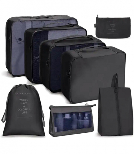 Organizer podróżny 8 szt czarny ATL BQ73