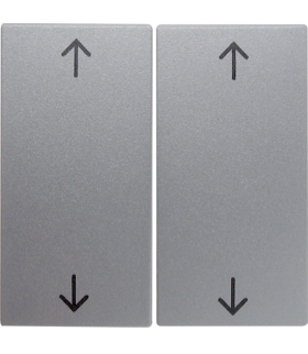 B.Kwadrat/B.7 Klawisze z nadrukiem symbolu "strzałki" do łącznika żaluzjowego, alu mat, lakierowany Berker 16441404