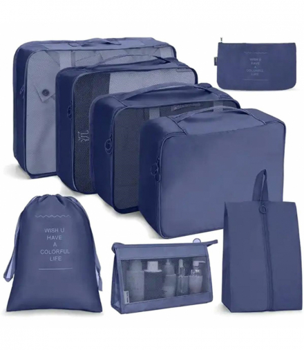 Organizer podróżny 8szt. granatowy ATL BQ73B
