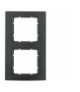 B.3 Ramka 2-krotna, alu, czarny/antracyt Berker 10123005