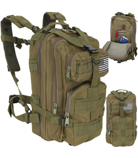 Plecak turystyczny zielony mały 23243 TRIZAND 00023243