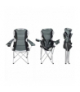 Krzesło wędkarskie czarno-szare 23674 TRIZAND 00023674