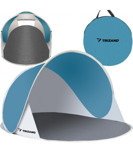 Namiot plażowy 145x100x70cm turkusowo szary TRIZAND 00010179