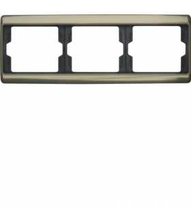 Arsys Ramka 3-krotna pozioma, jasny brąz, metal Berker 13740001