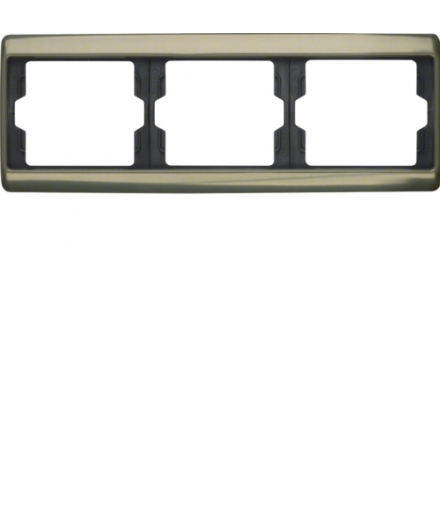 Arsys Ramka 3-krotna pozioma, jasny brąz, metal Berker 13740001