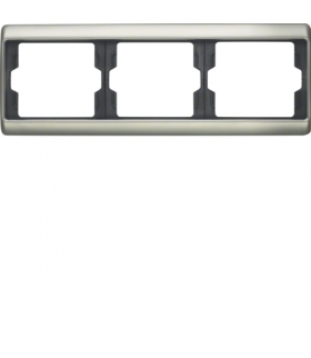 Arsys Ramka 3-krotna pozioma, stal szlachetna nierdzewna Berker 13740004