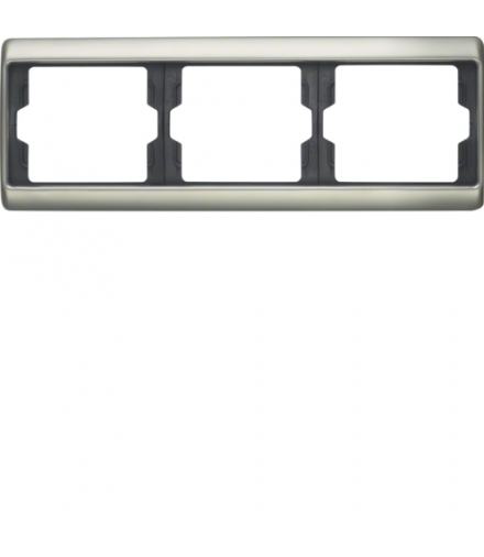Arsys Ramka 3-krotna pozioma, stal szlachetna nierdzewna Berker 13740004