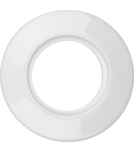 Serie 1930 Ramka 1-krotna porcelanowa, biały Berker 138169