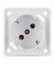 Integro Flow Gniazdo SCHUKO 45°, mechanizm, biały, mat Berker 841852522