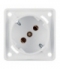 Integro Flow Gniazdo SCHUKO 45°, mechanizm, biały, mat Berker 841852522