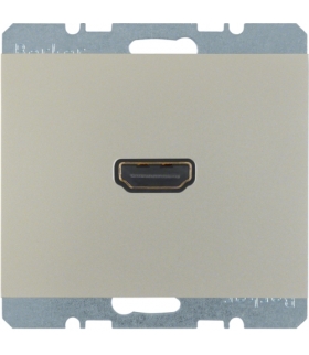 K.5 Gniazdo HDMI z przyłączem 90°, stal szlachetna, lakierowany Berker 3315437004