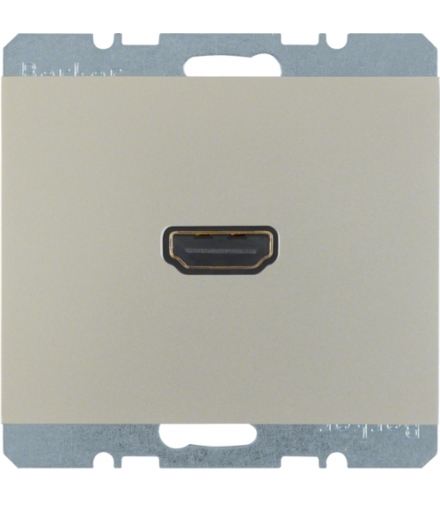 K.5 Gniazdo HDMI z przyłączem 90°, stal szlachetna, lakierowany Berker 3315437004