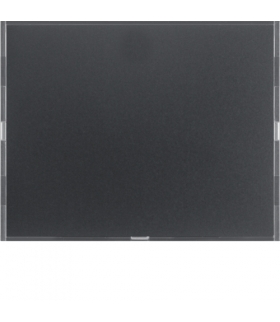 KNX e/s K.x Przycisk 1-kr z polem opis., diod. LED RGB i czuj. temp., antracyt