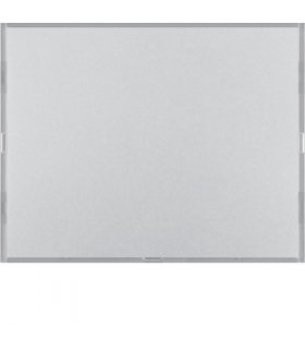 KNX e/s K.x Przycisk 1-kr z polem opis., diod. LED RGB i czuj. temp., alu