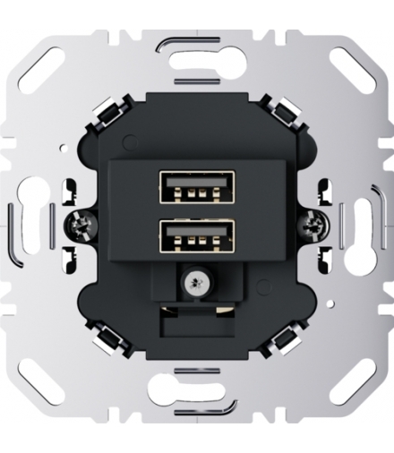 one.platform Mechanizm gniazda USB ładowania 3.0 A 230 V, antracyt, mat Berker 260205