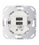 one.platform Mechanizm gniazda USB ładowania 3.0 A 230 V, biały, mat Berker 260209