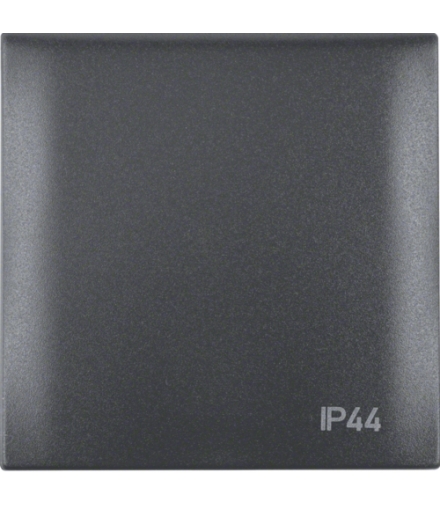Integro Flow Ramka z pokrywą z nadrukiem "IP44", antracyt, mat Berker 918282595