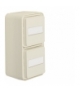 W.1 Gniazdo SCHUKO 2P+Z 2-kr pionowe z polem opisowym, kompletne, IP55, biały Berker 47703532