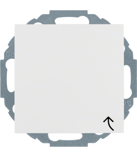 S.1/B.3/B.7 Gniazdo SCHUKO z uziemieniem z pokrywą z przesłonami styków, zaciski śrubowe, biały Berker 47441909