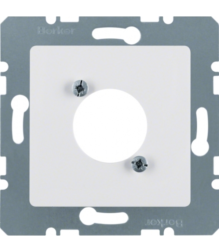 B.Kwadrat Płytka czołowa do gniazd XLR, biały, połysk Berker 141209