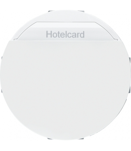 R.classic/Serie 1930/Glas Łącznik przekaźnikowy na kartę hotelową, biały, połysk Berker 16402079