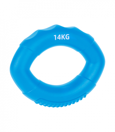 Silikonowy ściskacz do rehabilitacji rąk, 0 - 14 kg , niebieski , REBEL ACTIVE Rebel LEC-RBA-2501-BL