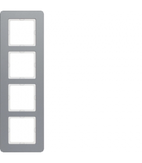 Q.7 Ramka 4-krotna, aluminium Berker 10146074