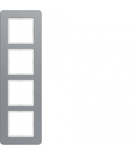 Q.7 Ramka 4-krotna, aluminium Berker 10146074