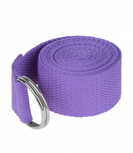 Pasek do jogi, taśma do ćwiczeń, fioletowa, REBEL ACTIVE Rebel LEC-RBA-3007-PU