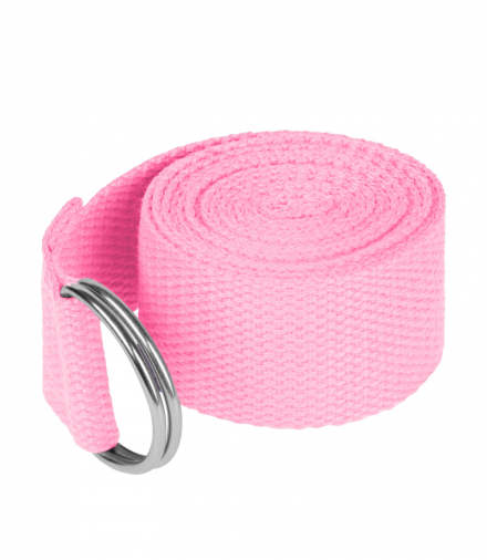 Pasek do jogi, taśma do ćwiczeń, różowa, REBEL ACTIVE Rebel LEC-RBA-3007-PK