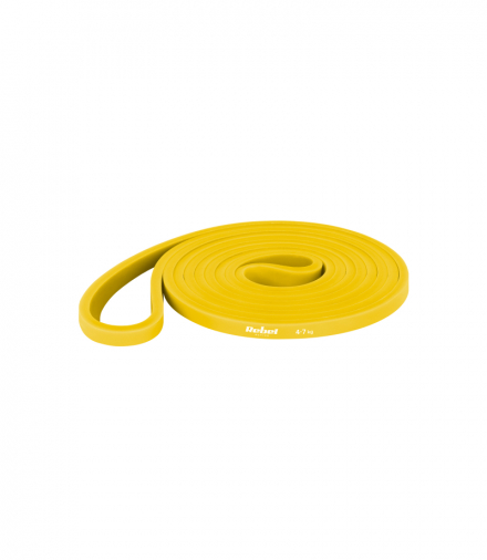 Guma do ćwiczeń lateksowa - Power Band PL-1, żółta 4-7 kg REBEL ACTIVE Rebel LEC-RBA-3000-1
