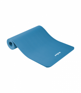 Mata gimnastyczna do ćwiczeń joga, pilates, fitness, 183x61cm, grubość 1.5cm, materiał NBR, niebieska, REBEL ACTIVE Rebel LEC-RBA-3151-BL