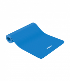Mata gimnastyczna do ćwiczeń joga, pilates, fitness, 183x61cm, grubość 6mm, materiał TPE, niebieska, REBEL ACTIVE Rebel LEC-RBA-3152-BL