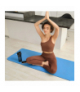 Mata gimnastyczna do ćwiczeń joga, pilates, fitness, 183x61cm, grubość 6mm, materiał TPE, niebieska, REBEL ACTIVE Rebel LEC-RBA-3152-BL